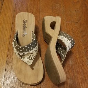 Sketchers Slide On Wedges